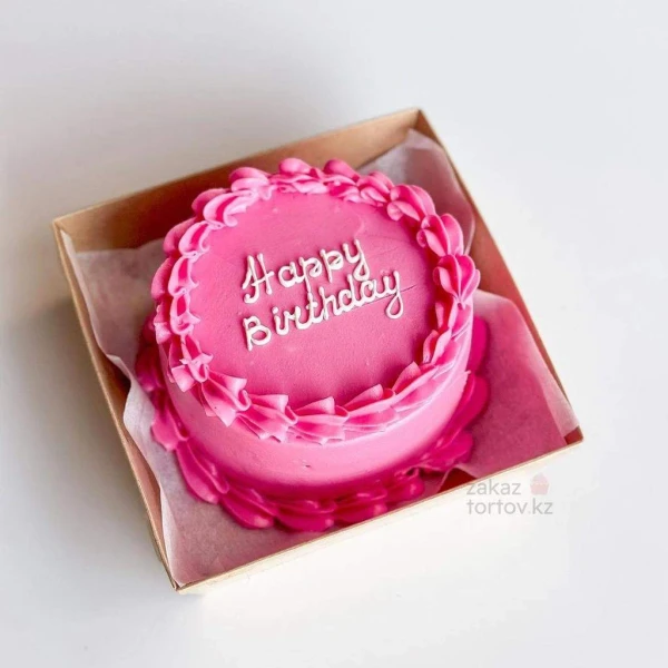 Бенто - торт "Happy Birthday розовый"